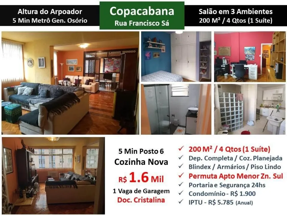 Apartamento, 4 quartos, 200 m² - Foto 1