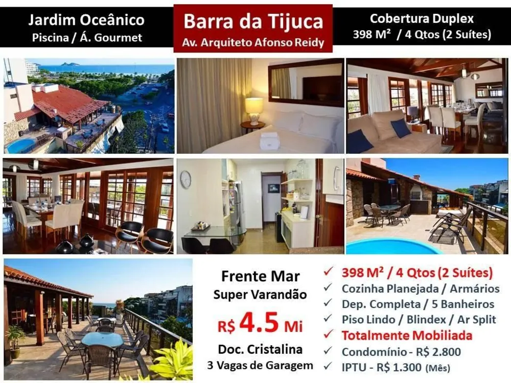 Cobertura, 4 quartos, 398 m² - Foto 1