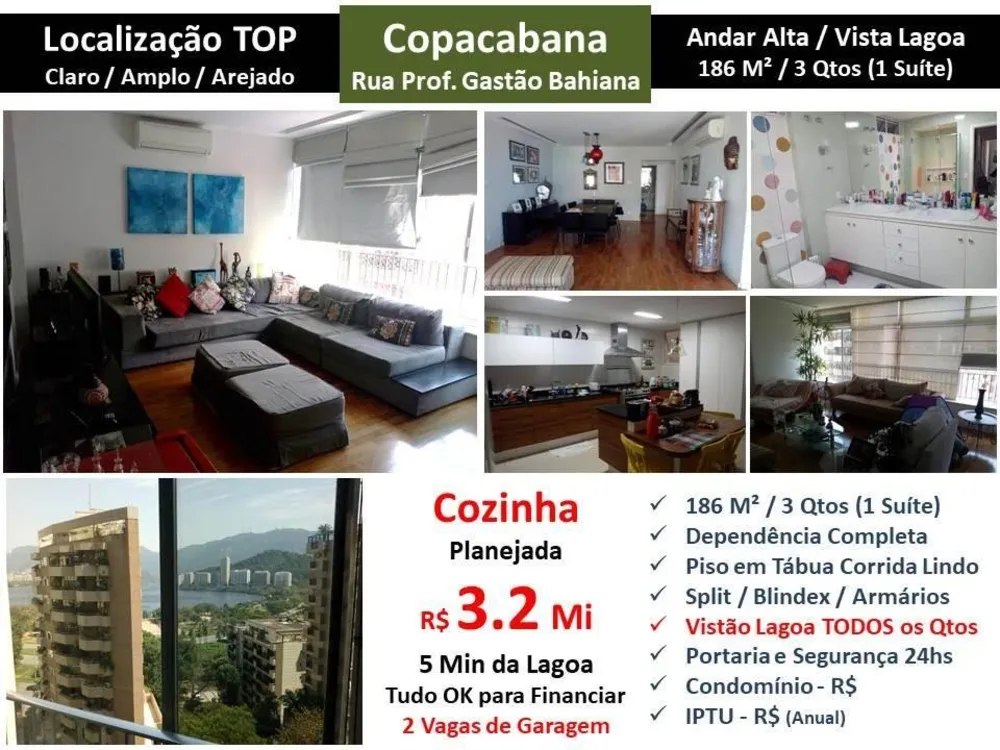 Apartamento, 3 quartos, 186 m² - Foto 1