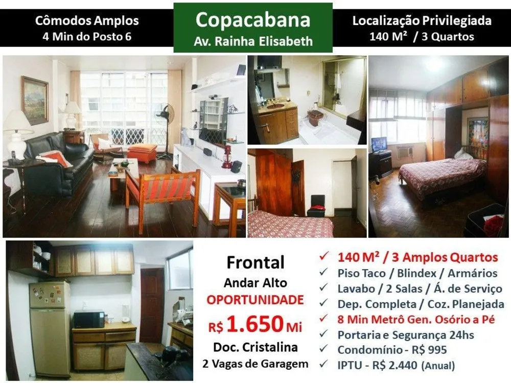 Apartamento, 3 quartos, 140 m² - Foto 1