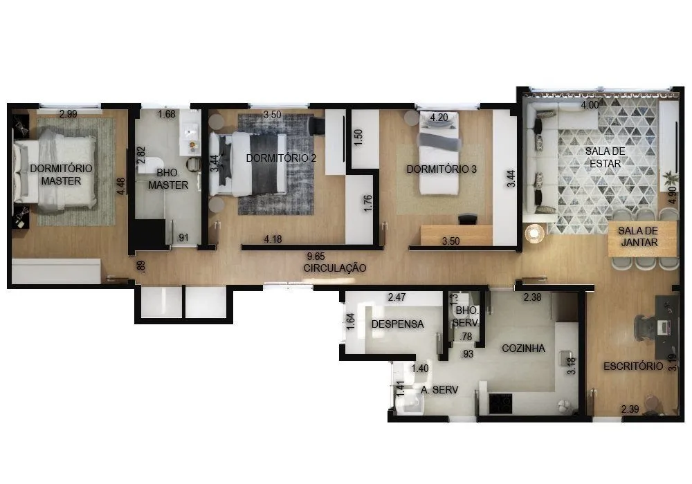 Apartamento, 3 quartos, 116 m² - Foto 27