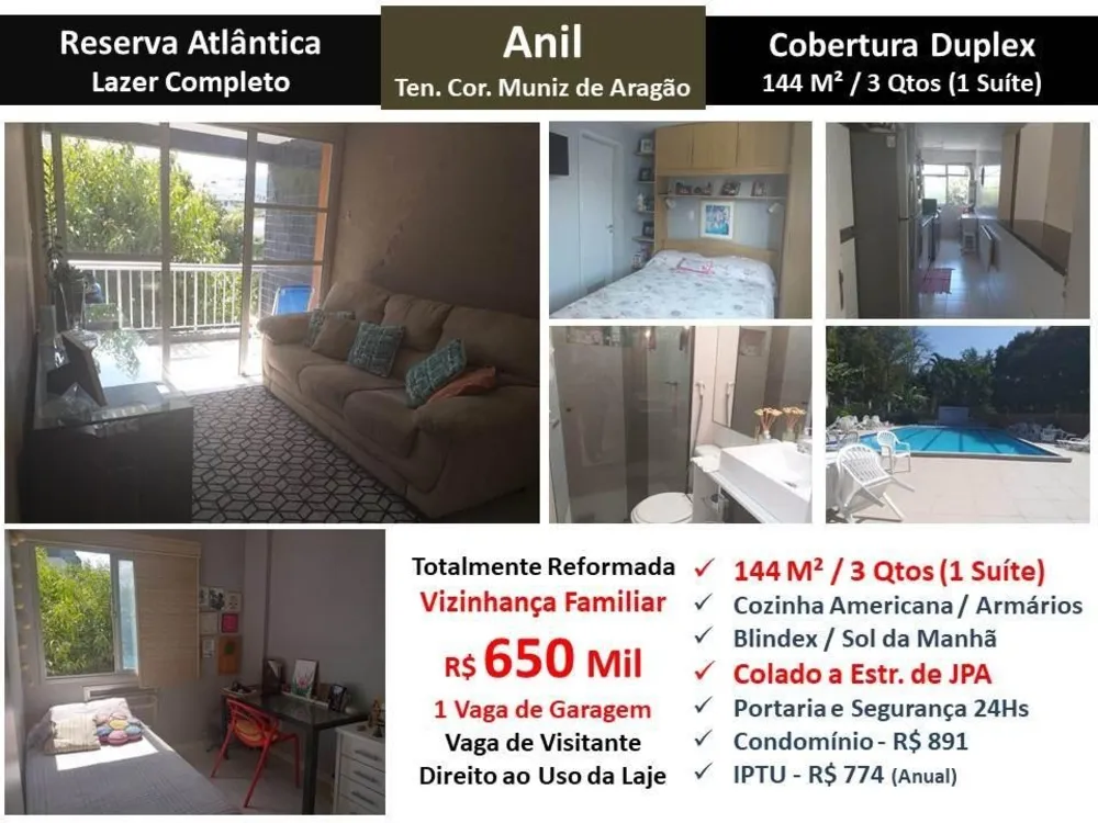 Cobertura, 3 quartos, 144 m² - Foto 1