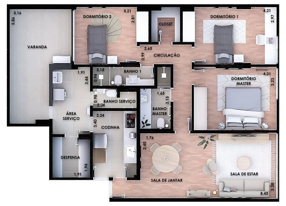 Apartamento, 3 quartos, 110 m² - Foto 18