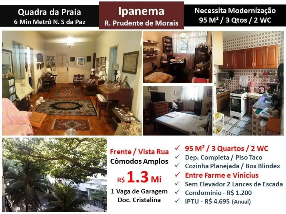 Apartamento, 3 quartos, 95 m² - Foto 1