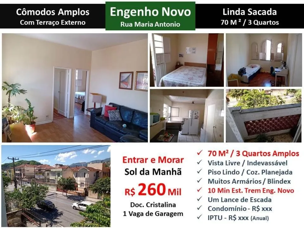 Apartamento, 3 quartos, 70 m² - Foto 1