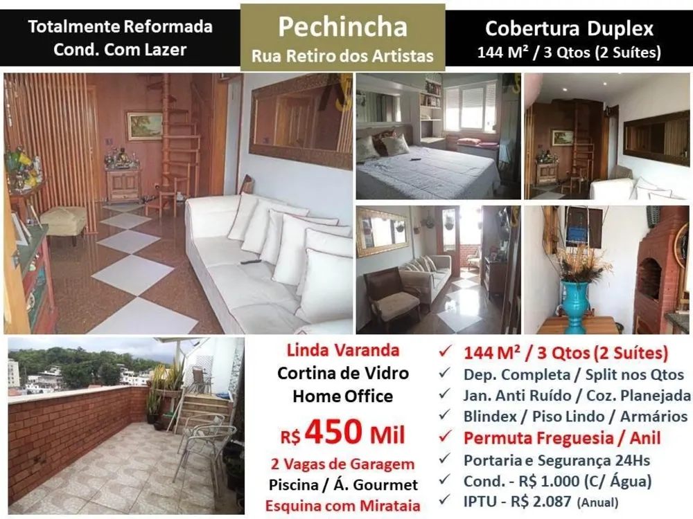 Cobertura, 3 quartos, 144 m² - Foto 1