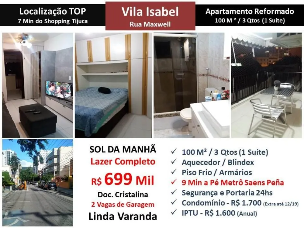 Apartamento, 3 quartos, 100 m² - Foto 1