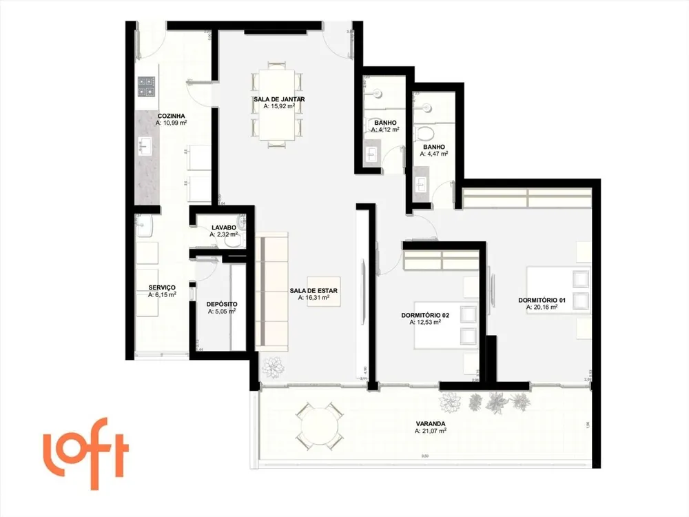 Apartamento, 2 quartos, 125 m² - Foto 36