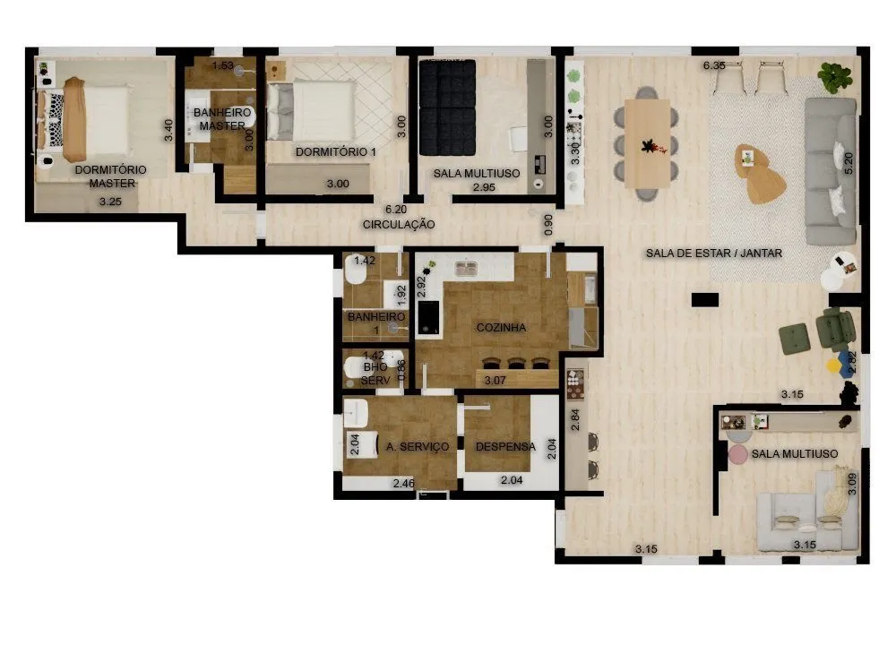 Apartamento, 3 quartos, 140 m² - Foto 19