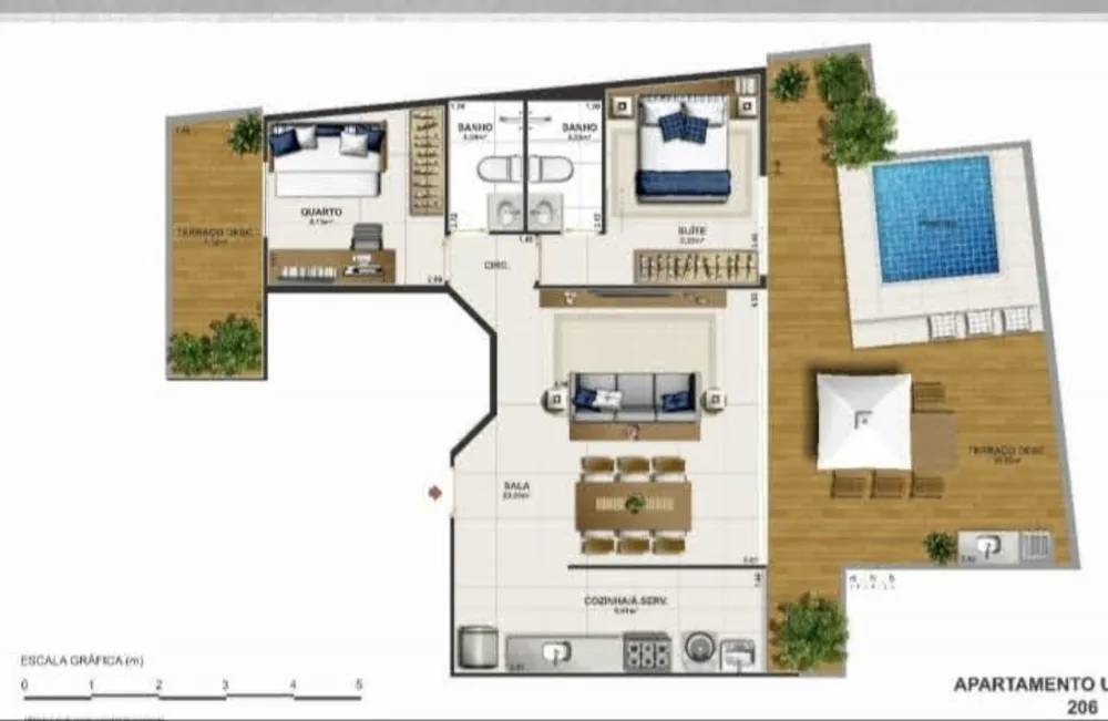 Apartamento, 2 quartos, 103 m² - Foto 7