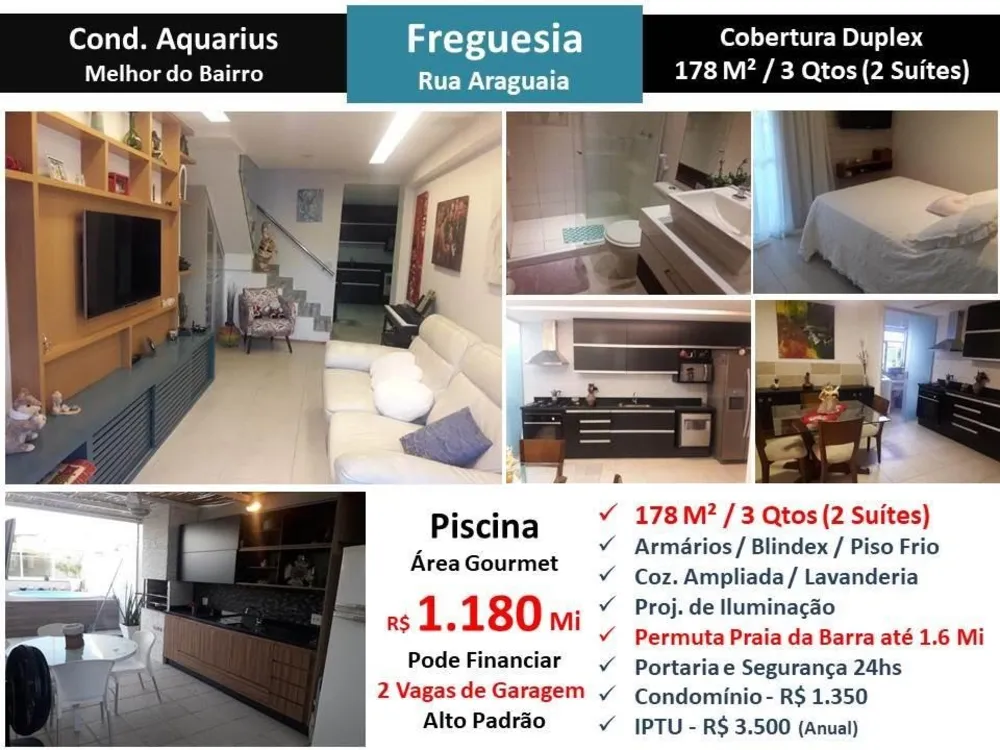 Cobertura, 3 quartos, 178 m² - Foto 9