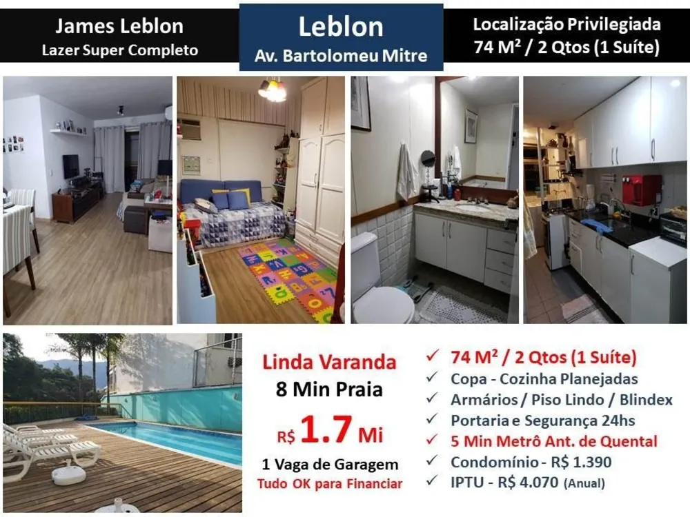 Apartamento, 2 quartos, 74 m² - Foto 1