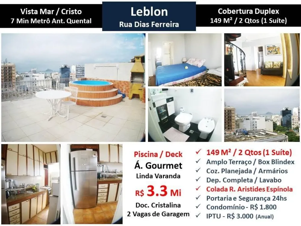 Cobertura, 2 quartos, 149 m² - Foto 1