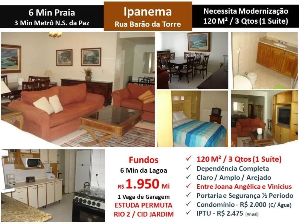Apartamento, 3 quartos, 120 m² - Foto 1