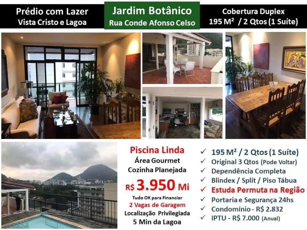 Cobertura, 2 quartos, 195 m² - Foto 1