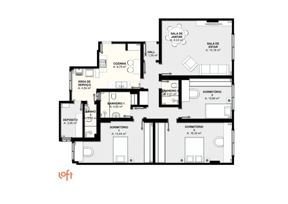 Apartamento, 3 quartos, 120 m² - Foto 24