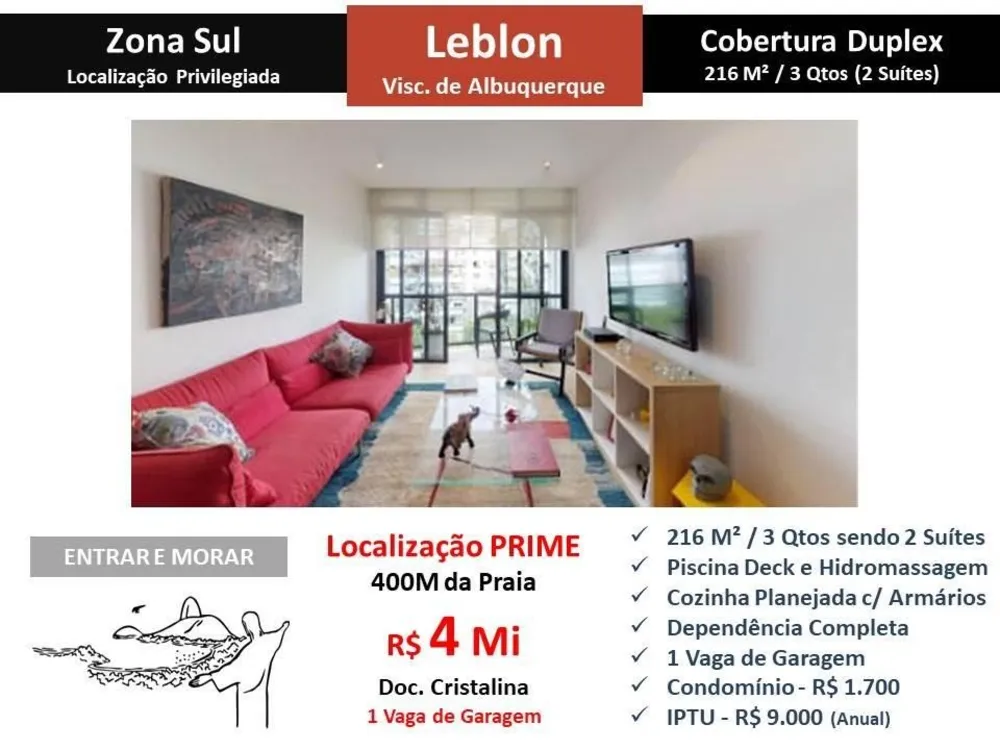 Cobertura, 3 quartos, 216 m² - Foto 1
