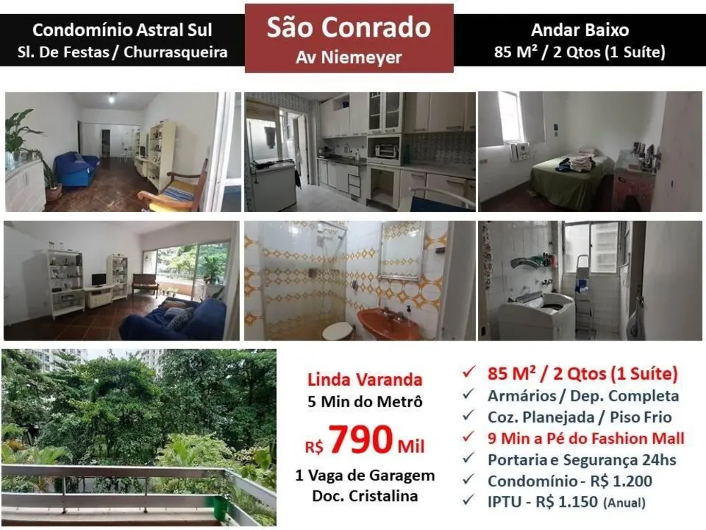 Apartamento, 2 quartos, 85 m² - Foto 1