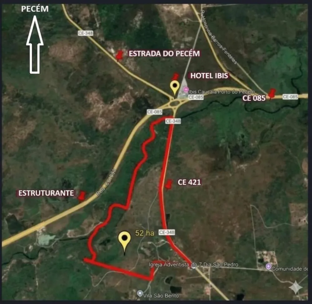 Terreno, 57 hectares - Foto 1