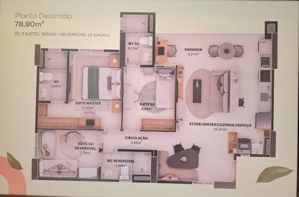 Apartamento, 3 quartos, 78 m² - Foto 5