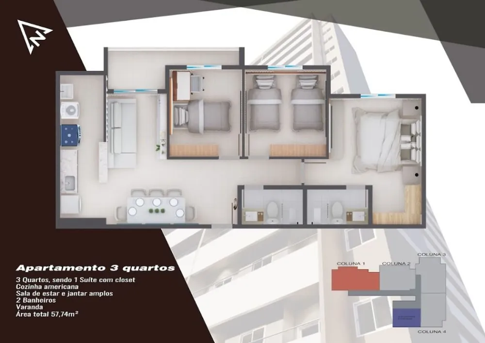 Apartamento, 2 quartos, 48 m² - Foto 12