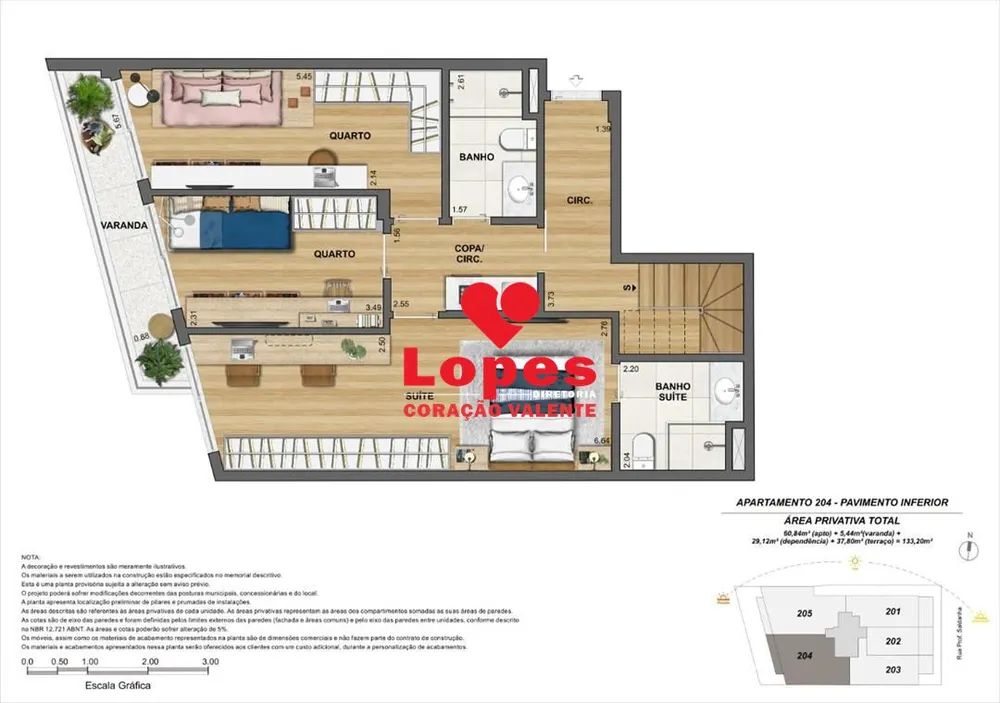 Cobertura, 3 quartos, 136 m² - Foto 17