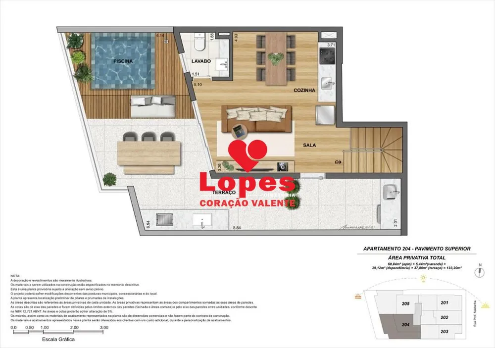 Cobertura, 3 quartos, 136 m² - Foto 16