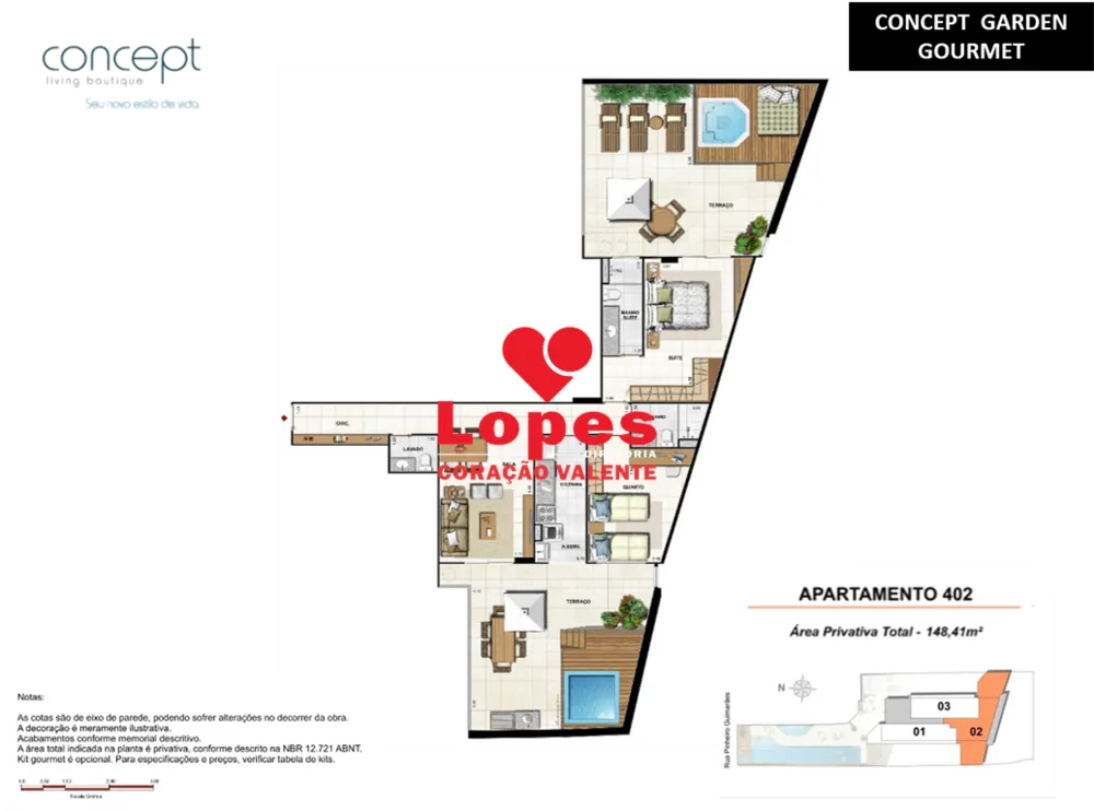 Apartamento, 3 quartos, 119 m² - Foto 1