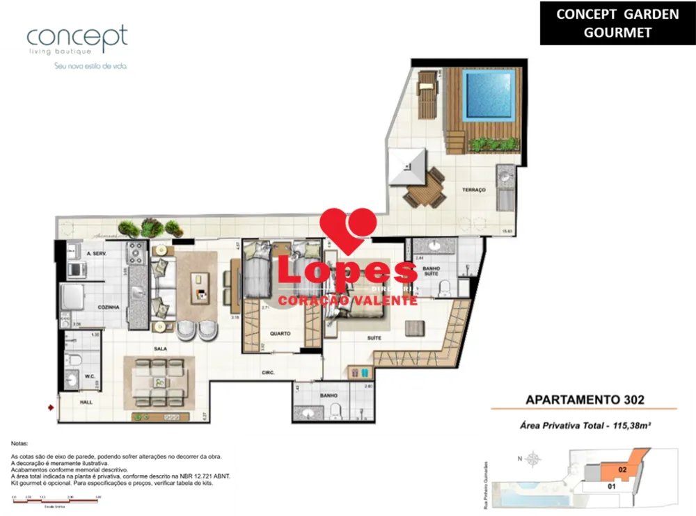 Apartamento, 3 quartos, 119 m² - Foto 2