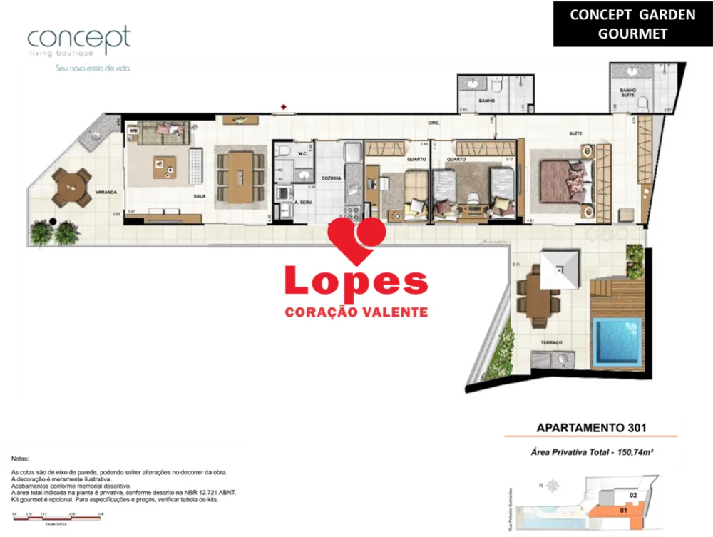 Apartamento, 3 quartos, 119 m² - Foto 3