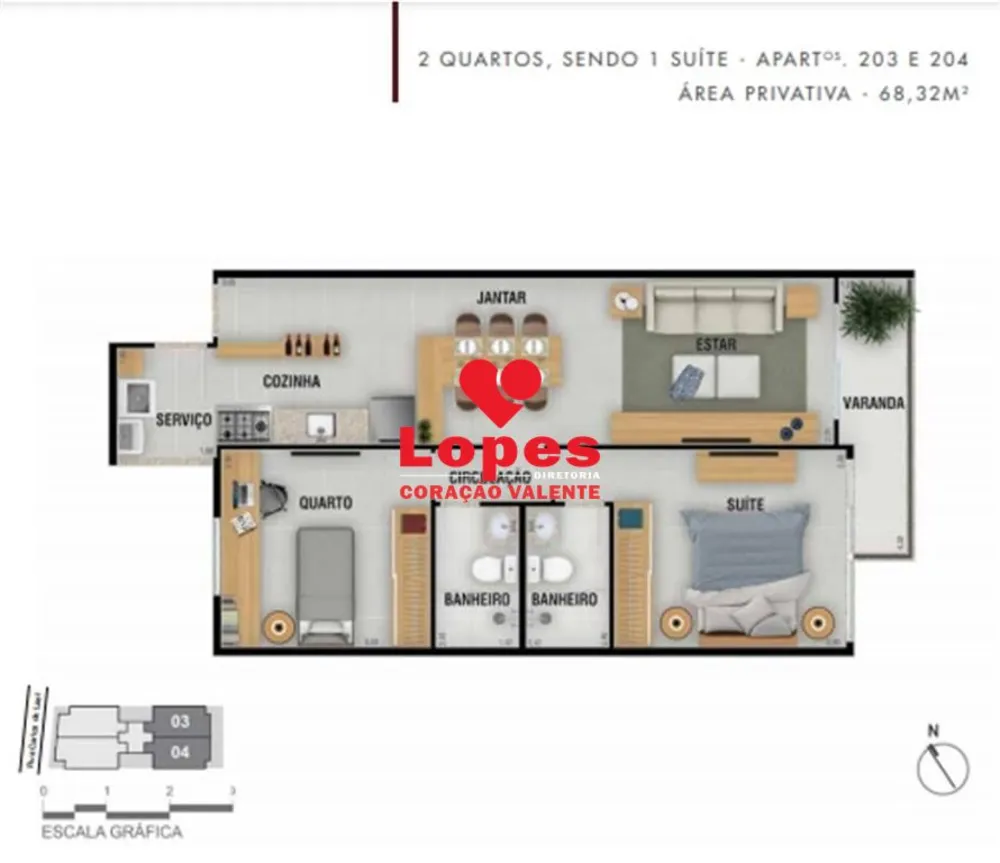 Apartamento, 2 quartos, 68 m² - Foto 8