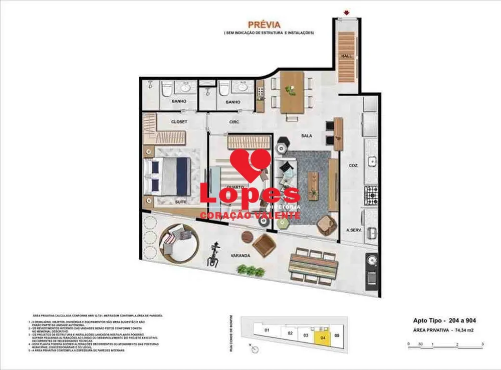 Apartamento, 2 quartos, 75 m² - Foto 10