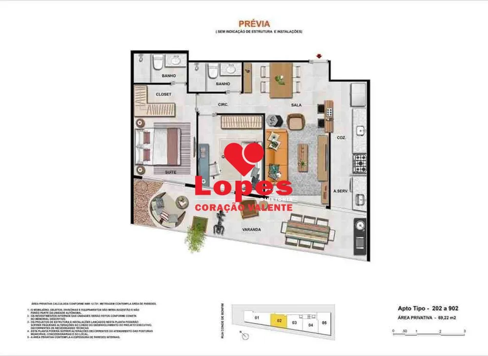 Apartamento, 2 quartos, 75 m² - Foto 8
