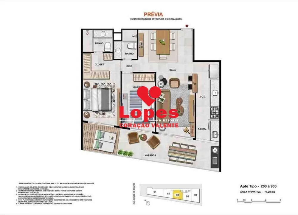 Apartamento, 2 quartos, 75 m² - Foto 9