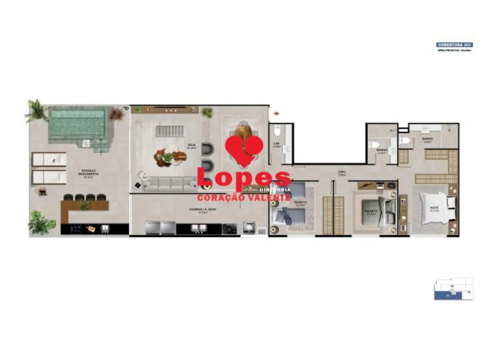 Cobertura, 3 quartos, 258 m² - Foto 15