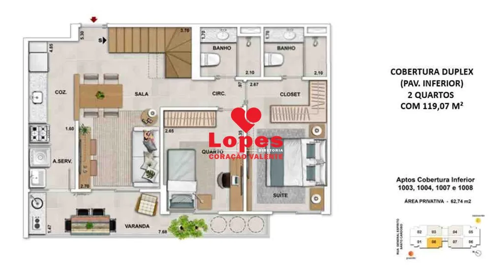 Cobertura, 3 quartos, 119 m² - Foto 22