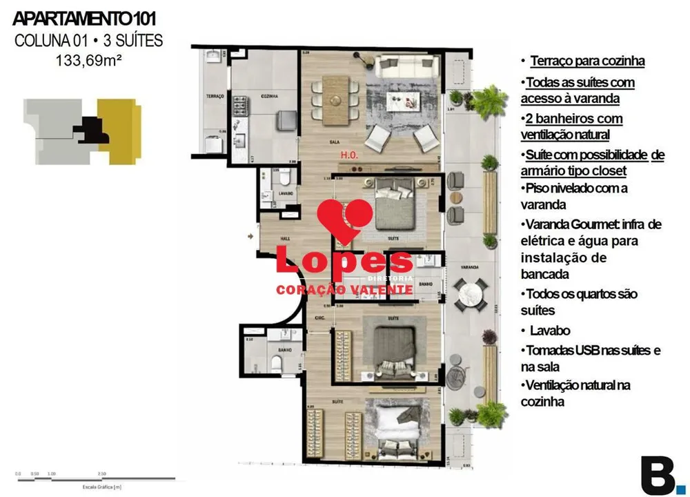 Cobertura, 3 quartos, 261 m² - Foto 19