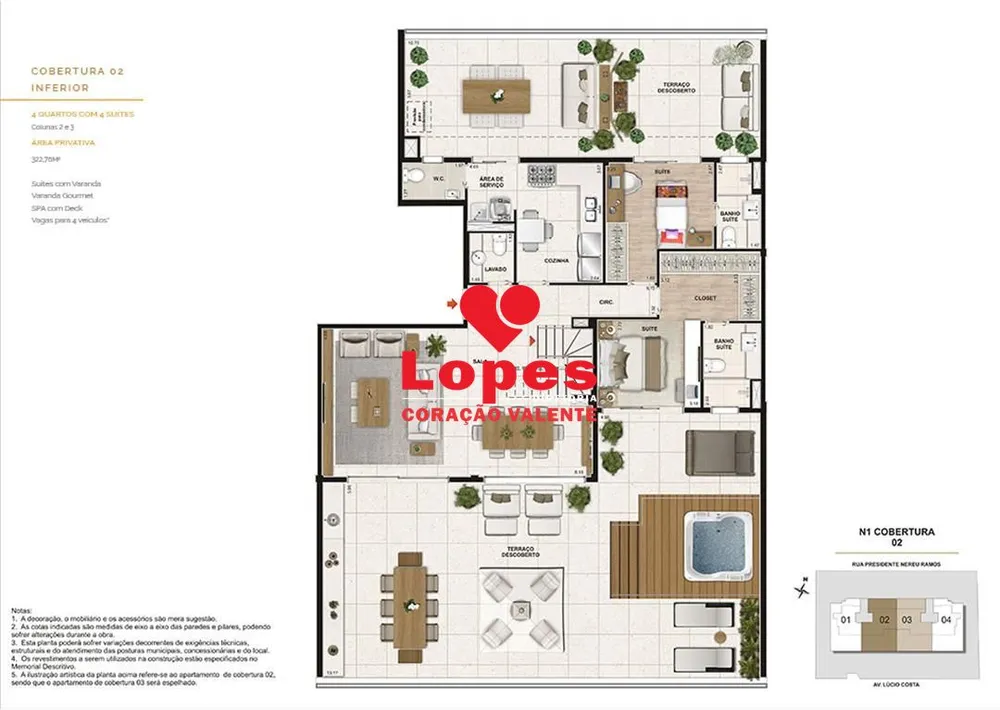 Cobertura, 3 quartos, 322 m² - Foto 12