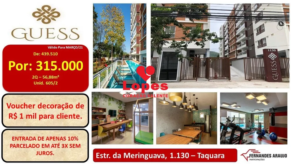 Apartamento, 2 quartos, 56 m² - Foto 1