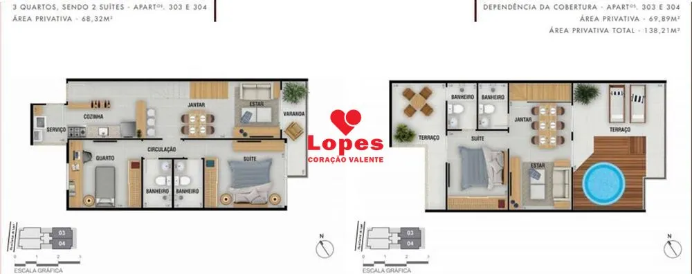 Cobertura, 3 quartos, 138 m² - Foto 13