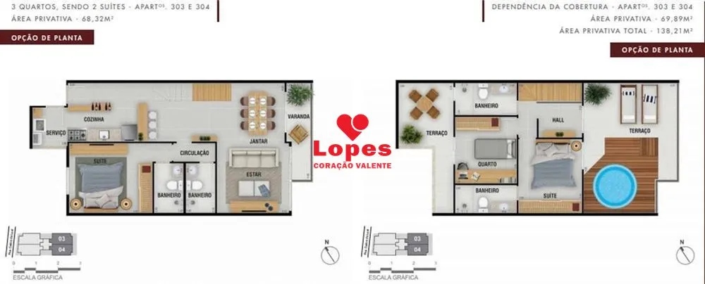 Cobertura, 3 quartos, 138 m² - Foto 12