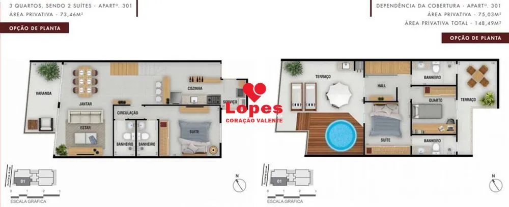 Cobertura, 3 quartos, 138 m² - Foto 15