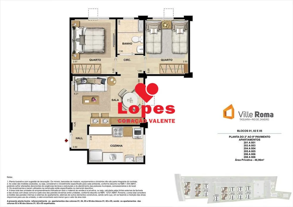Apartamento, 2 quartos, 47 m² - Foto 6