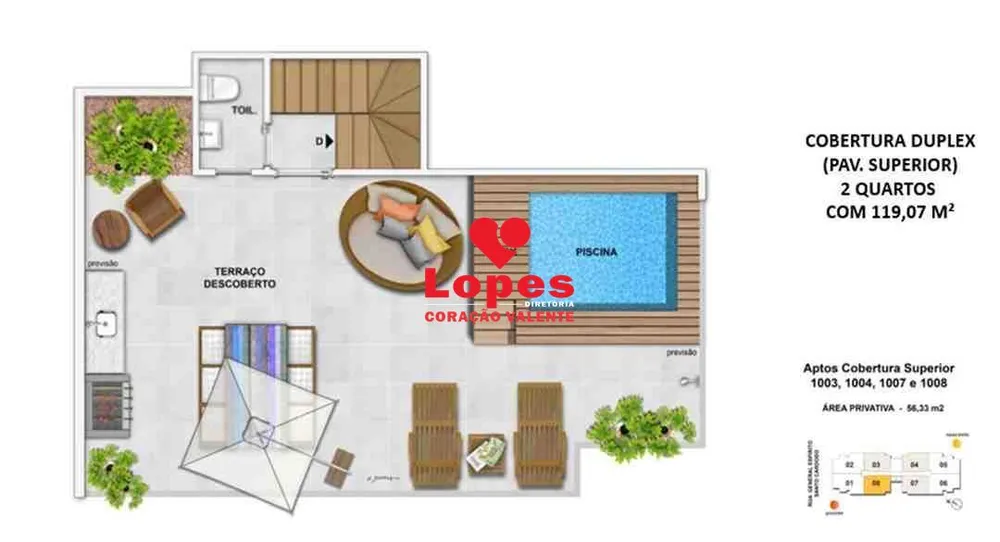 Cobertura, 3 quartos, 149 m² - Foto 21