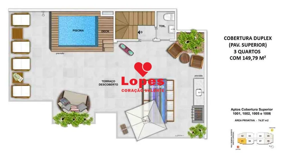 Cobertura, 3 quartos, 149 m² - Foto 18
