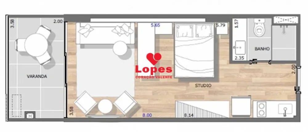 Apartamento, 1 quarto, 36 m² - Foto 55
