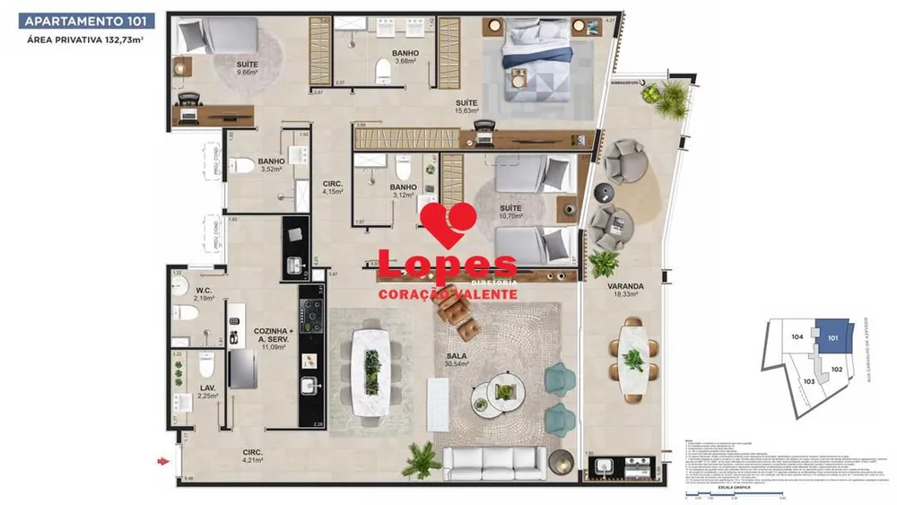 Apartamento, 3 quartos, 136 m² - Foto 19