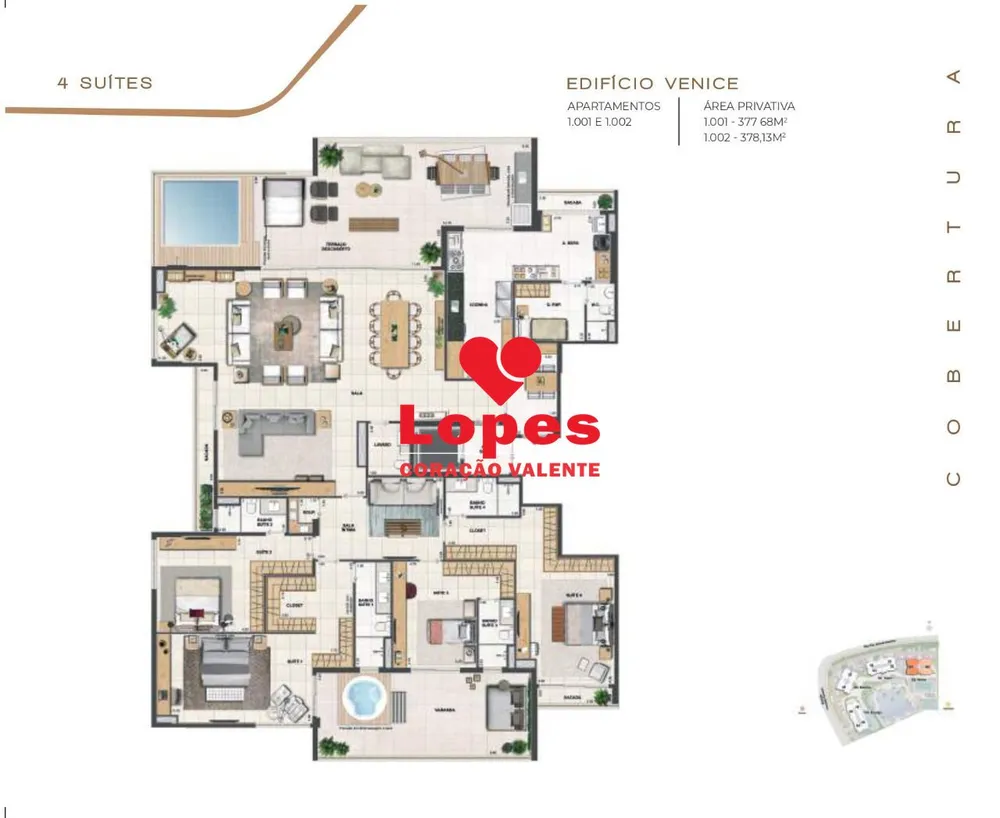 Cobertura, 4 quartos, 378 m² - Foto 16