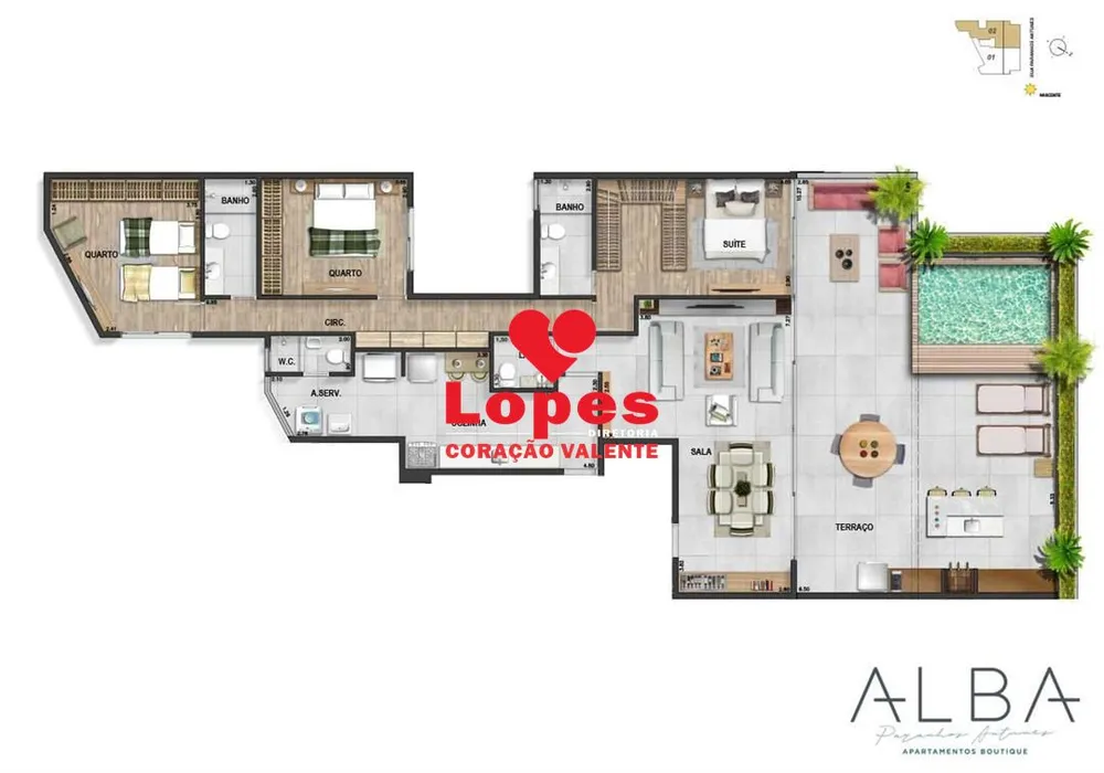 Apartamento, 3 quartos, 169 m² - Foto 34