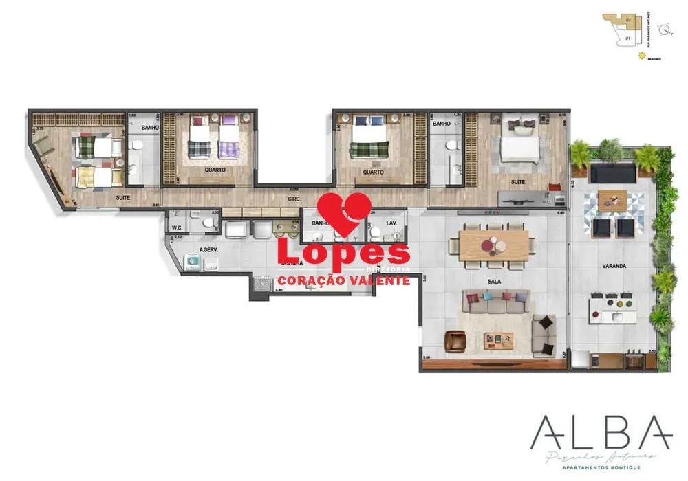 Apartamento, 3 quartos, 169 m² - Foto 36